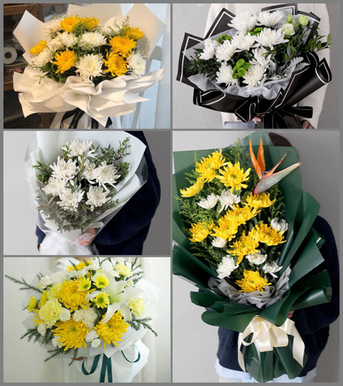 浙江省金华婺城区竹马乡李经堂村白事花束代送
